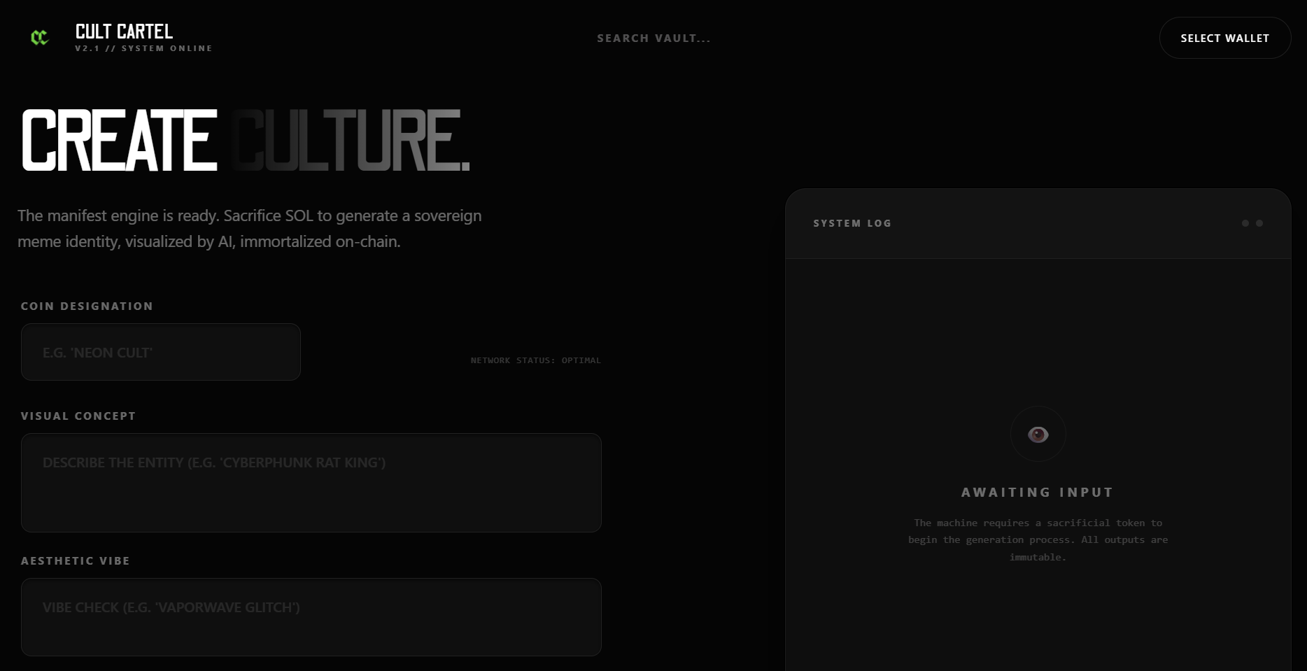 Cult Cartel - Screenshot 2 showing product features and functionality