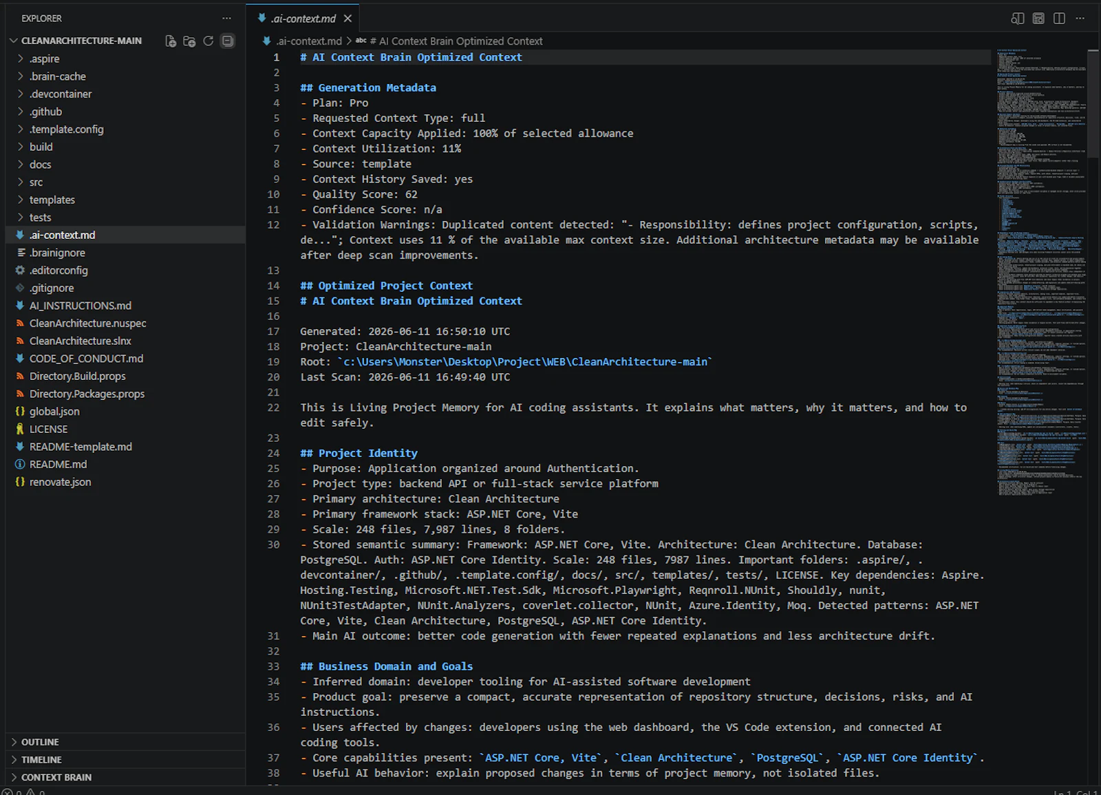AI Context Brain screenshot 2