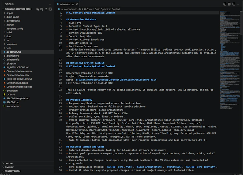 AI Context Brain screenshot 2