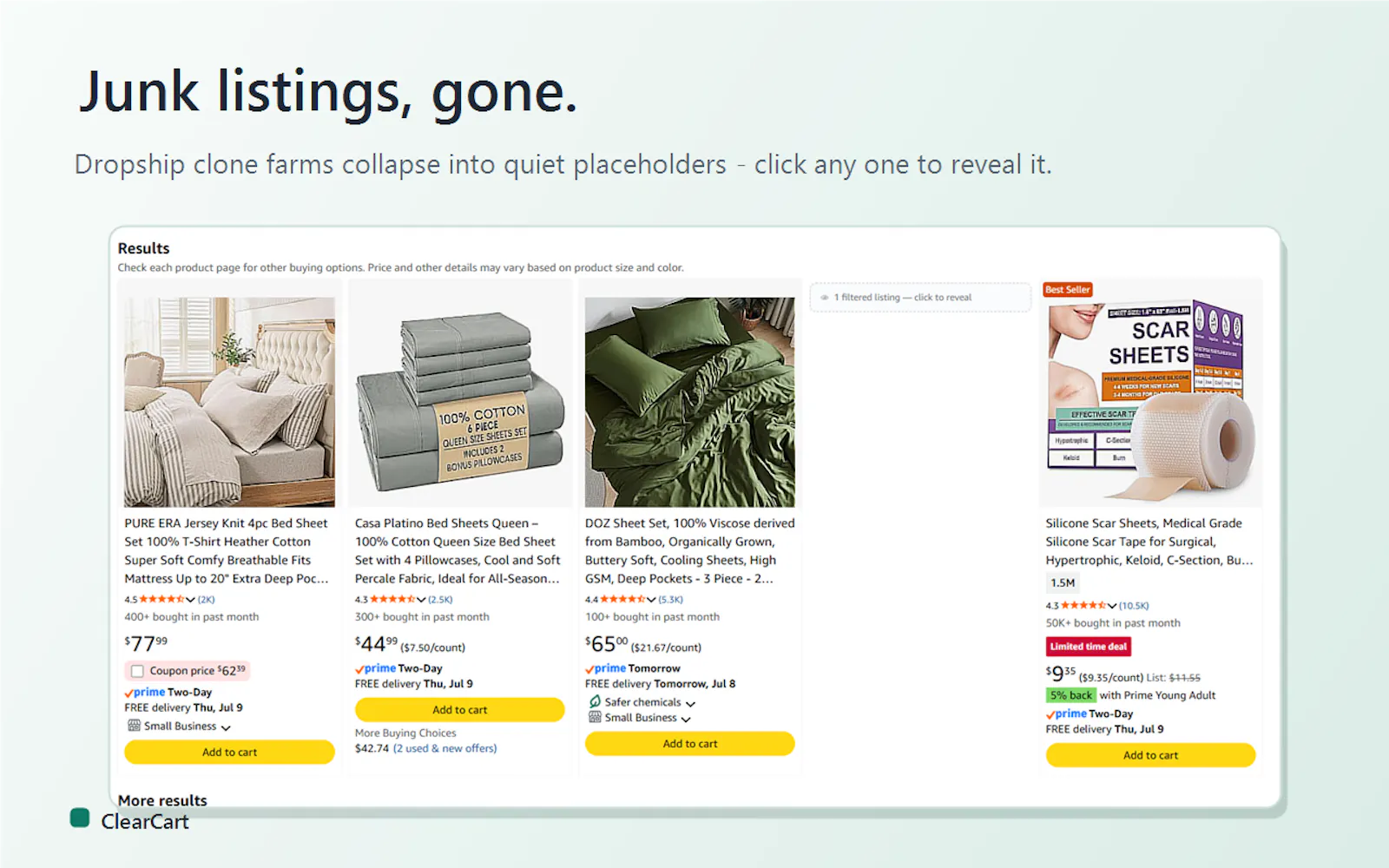ClearCart - Hide Junk  screenshot 2