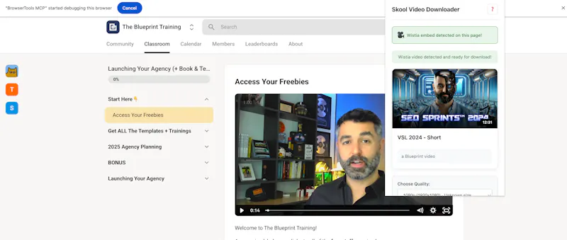 Skool Video Downloader screenshot 2