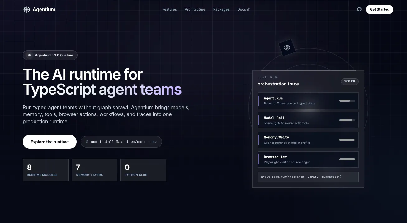 Agentium - AI Agent Runtime gallery image