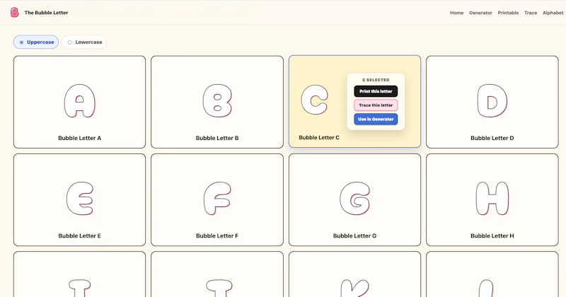 Bubble Letters screenshot 3