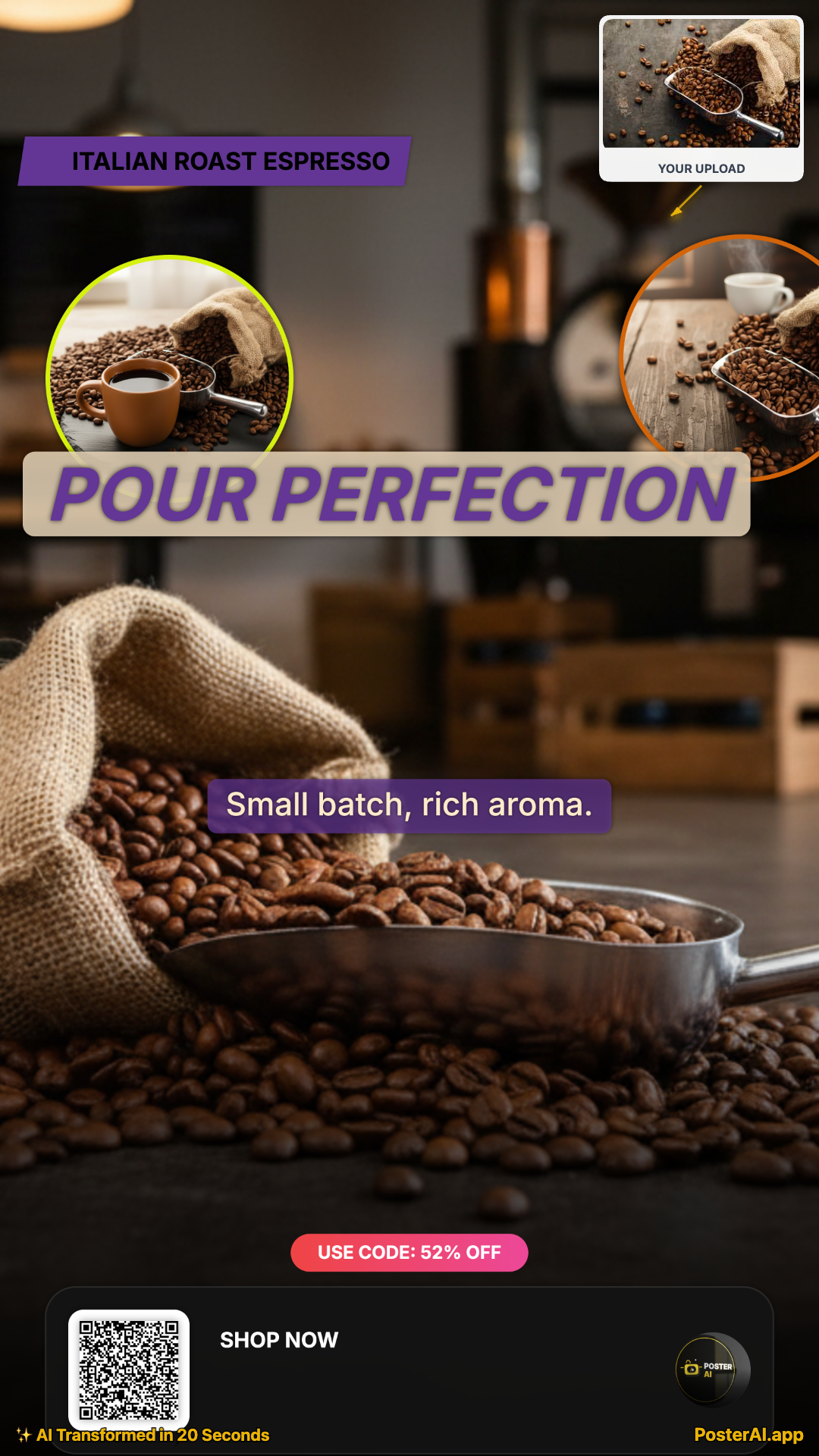 Poster AI - Screenshot 2 showing product features and functionality