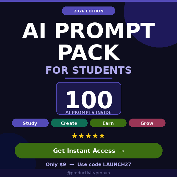 AI Prompt Pack for Students