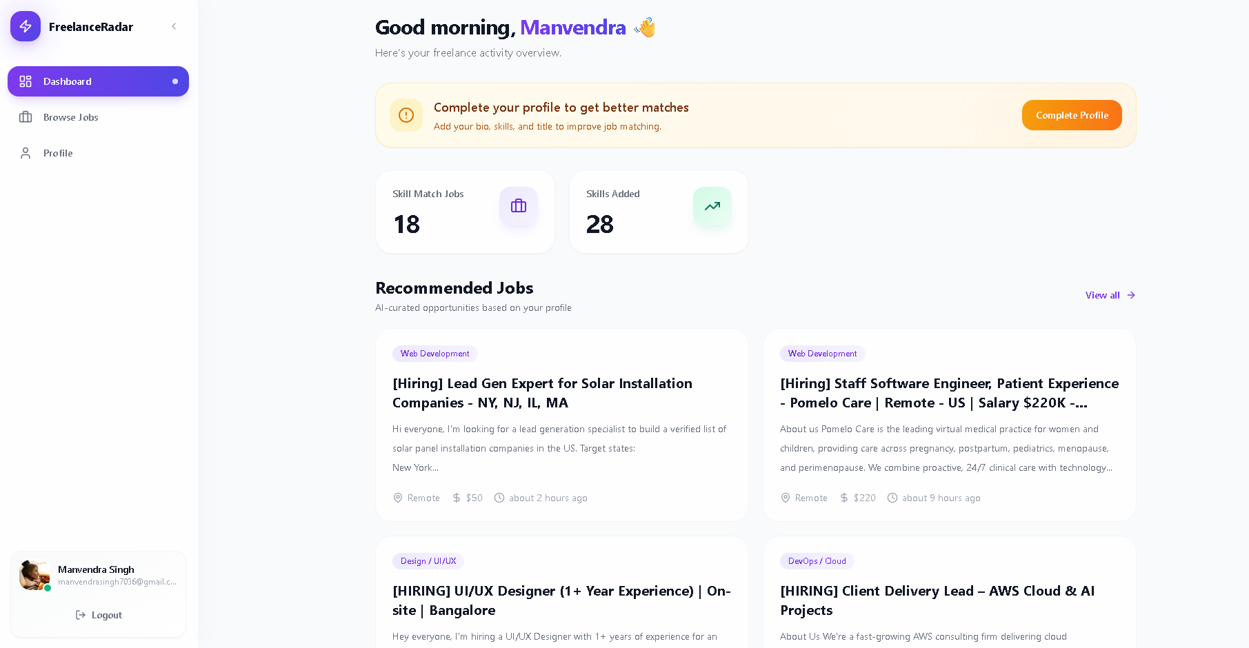 FreelanceRadar