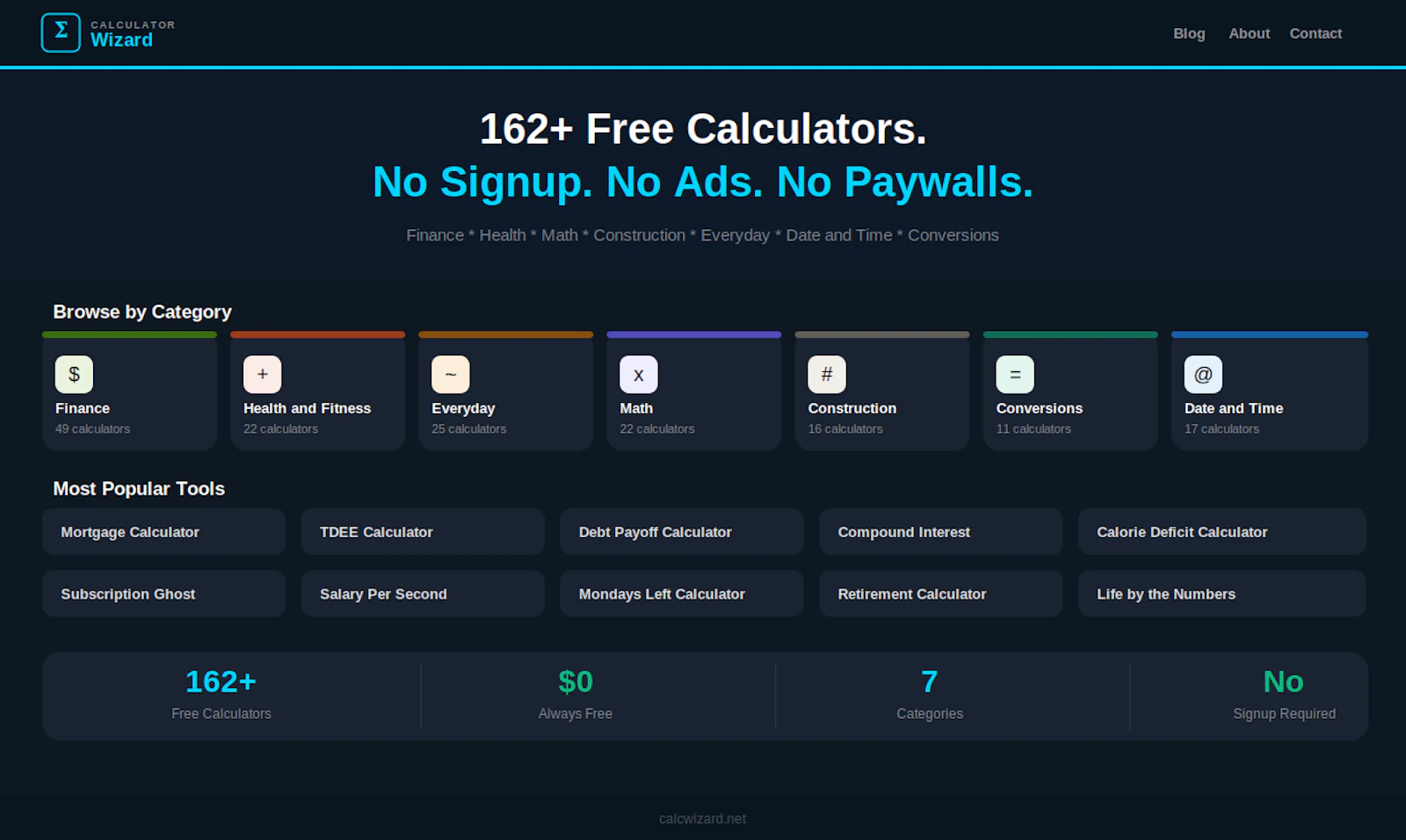 CalculatorWizard screenshot 1