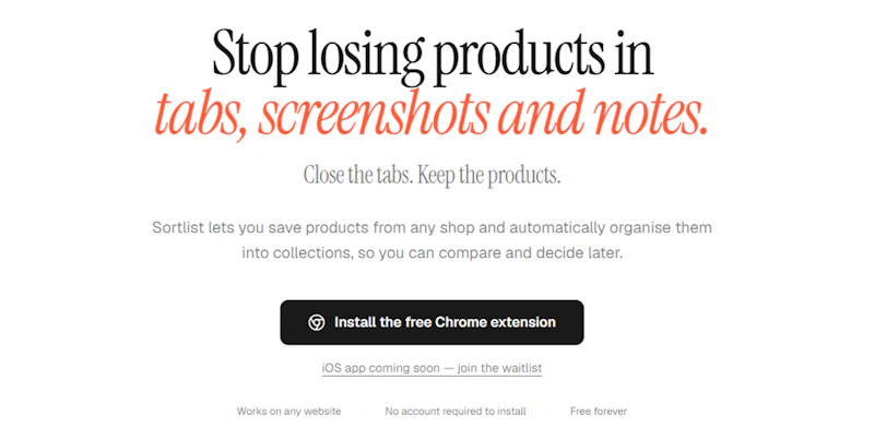 Sortlist screenshot 2