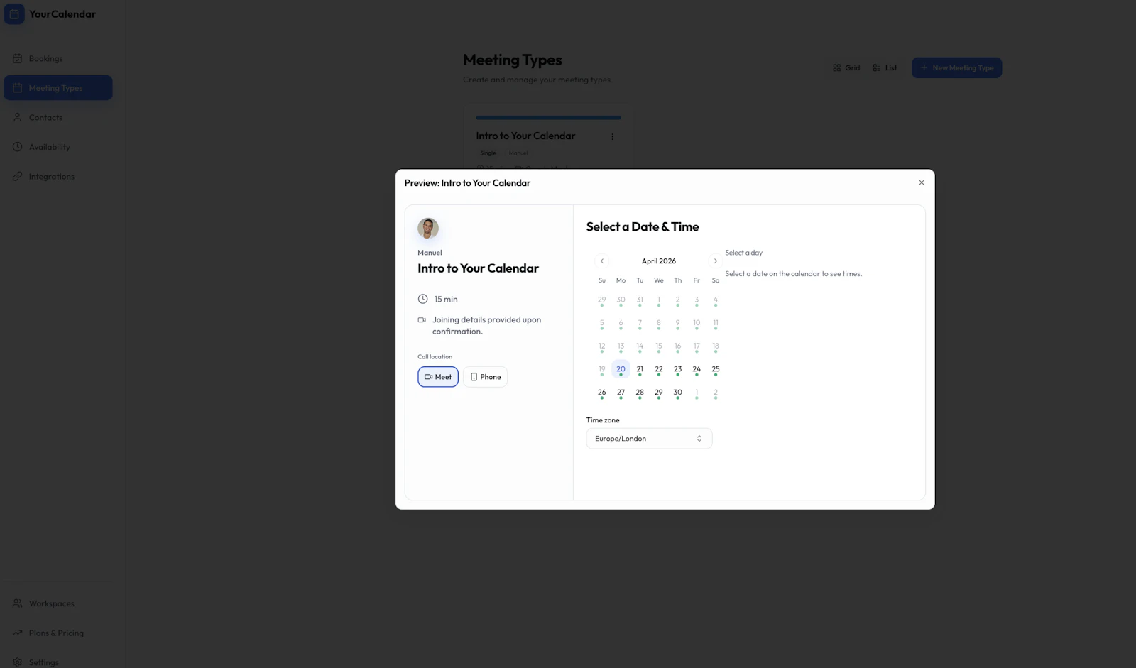 Your Calendar screenshot 3