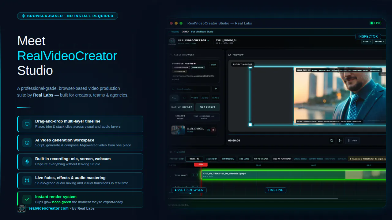 RealVideoCreator Studio gallery image