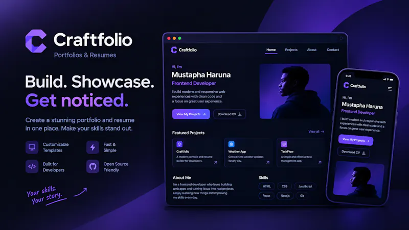 Craftfolio — portfolios & resumes screenshot 2
