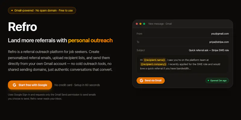 Refro screenshot 1