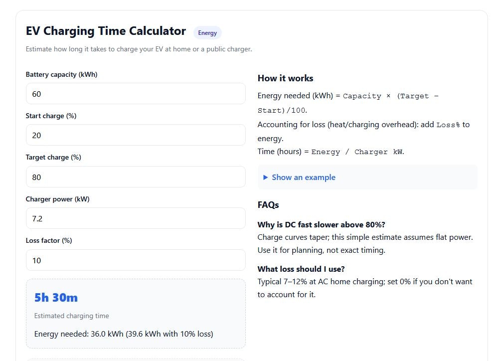 EasyMathsTools — Simple Calculators gallery image