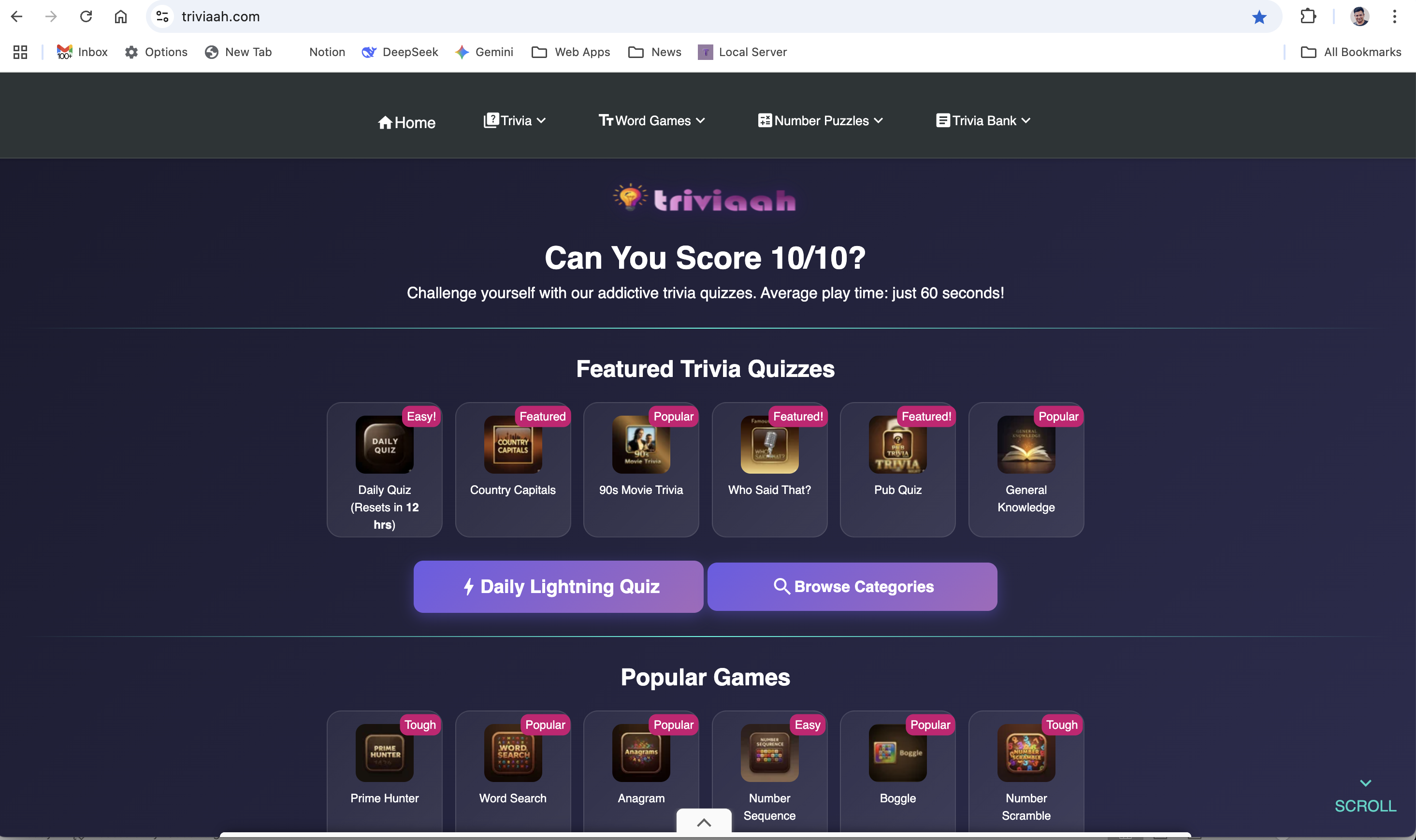 Trivia - Juegos de trivia diarios gratis |20 categorías y 5000 preguntas media 3