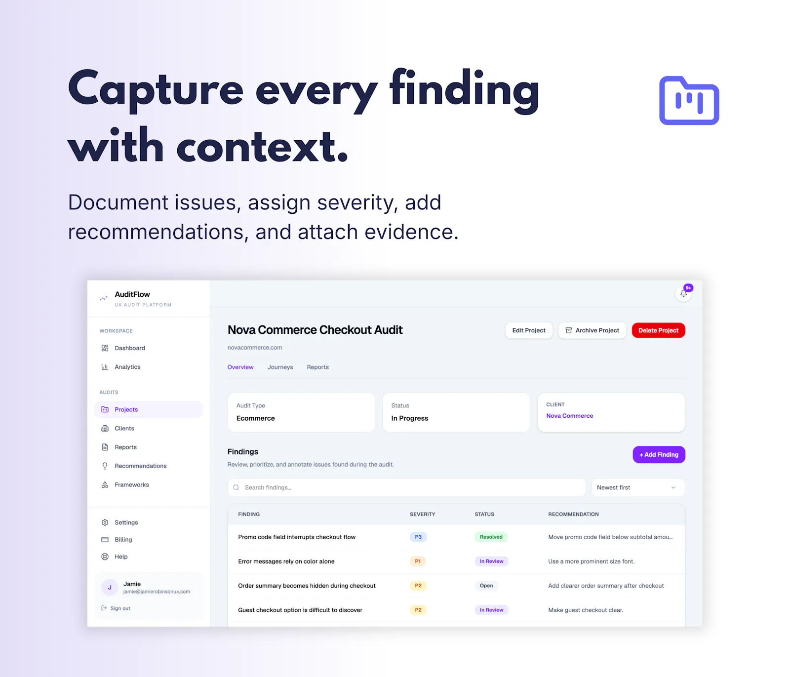 AuditFlow screenshot 2
