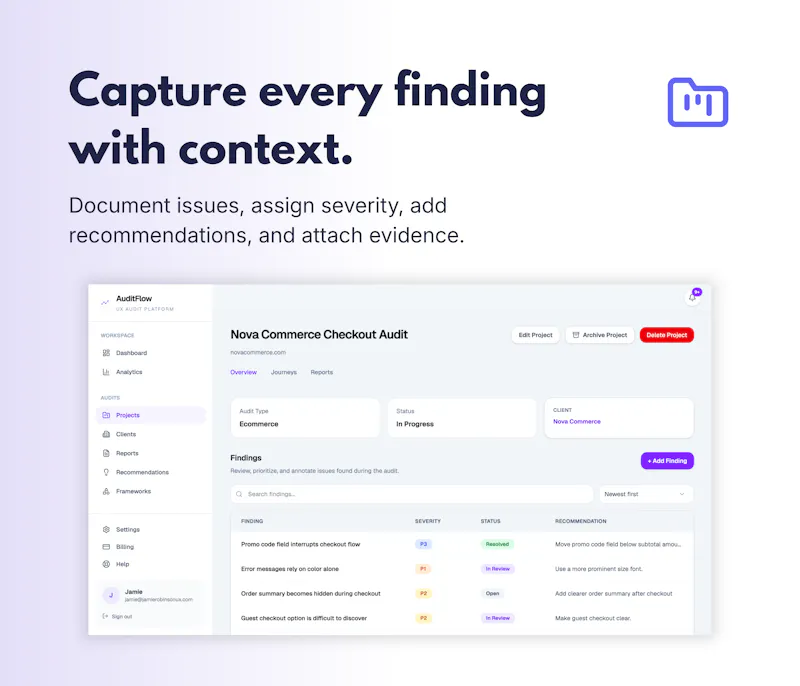 AuditFlow screenshot 2