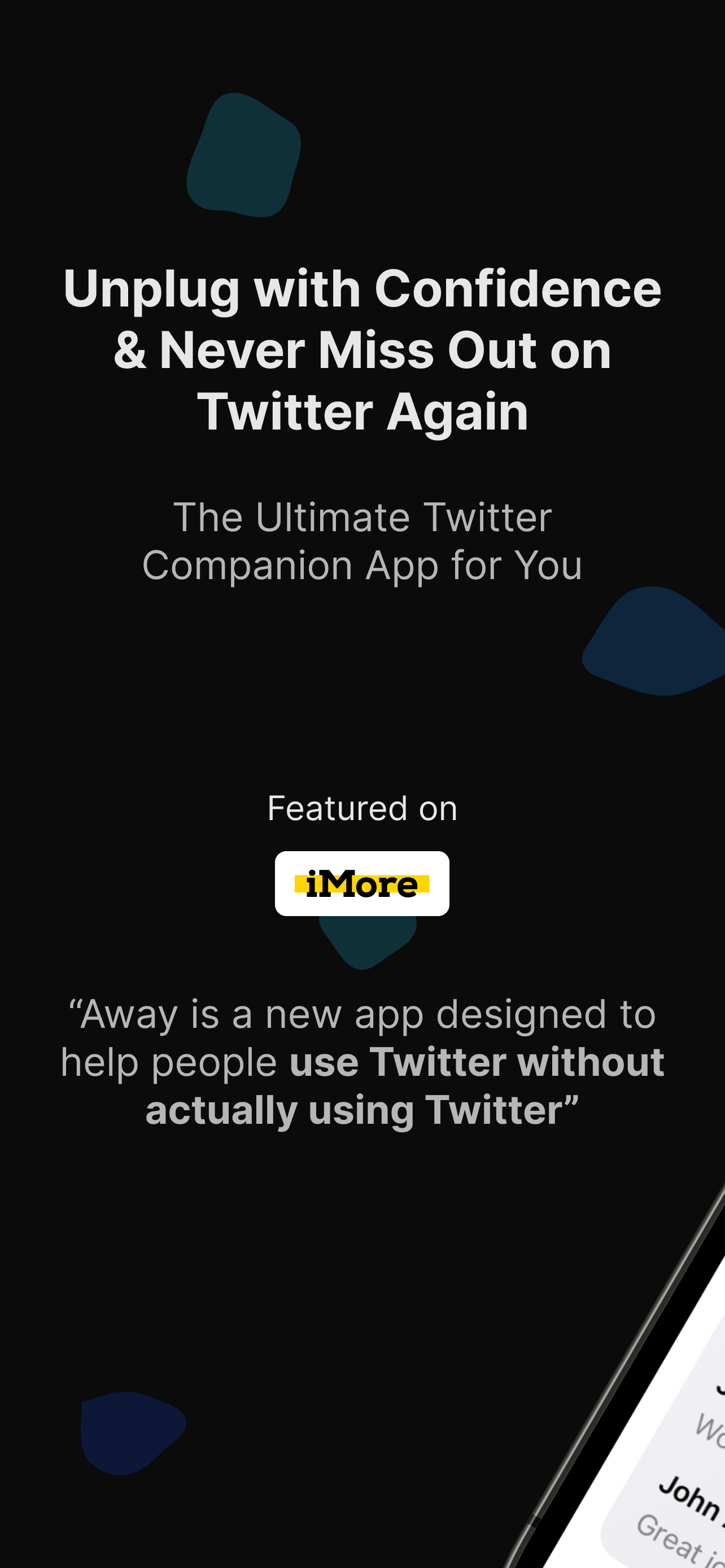 Away: Dashboard for Twitter media 1