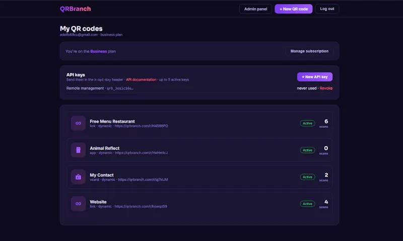 QRBranch screenshot 4