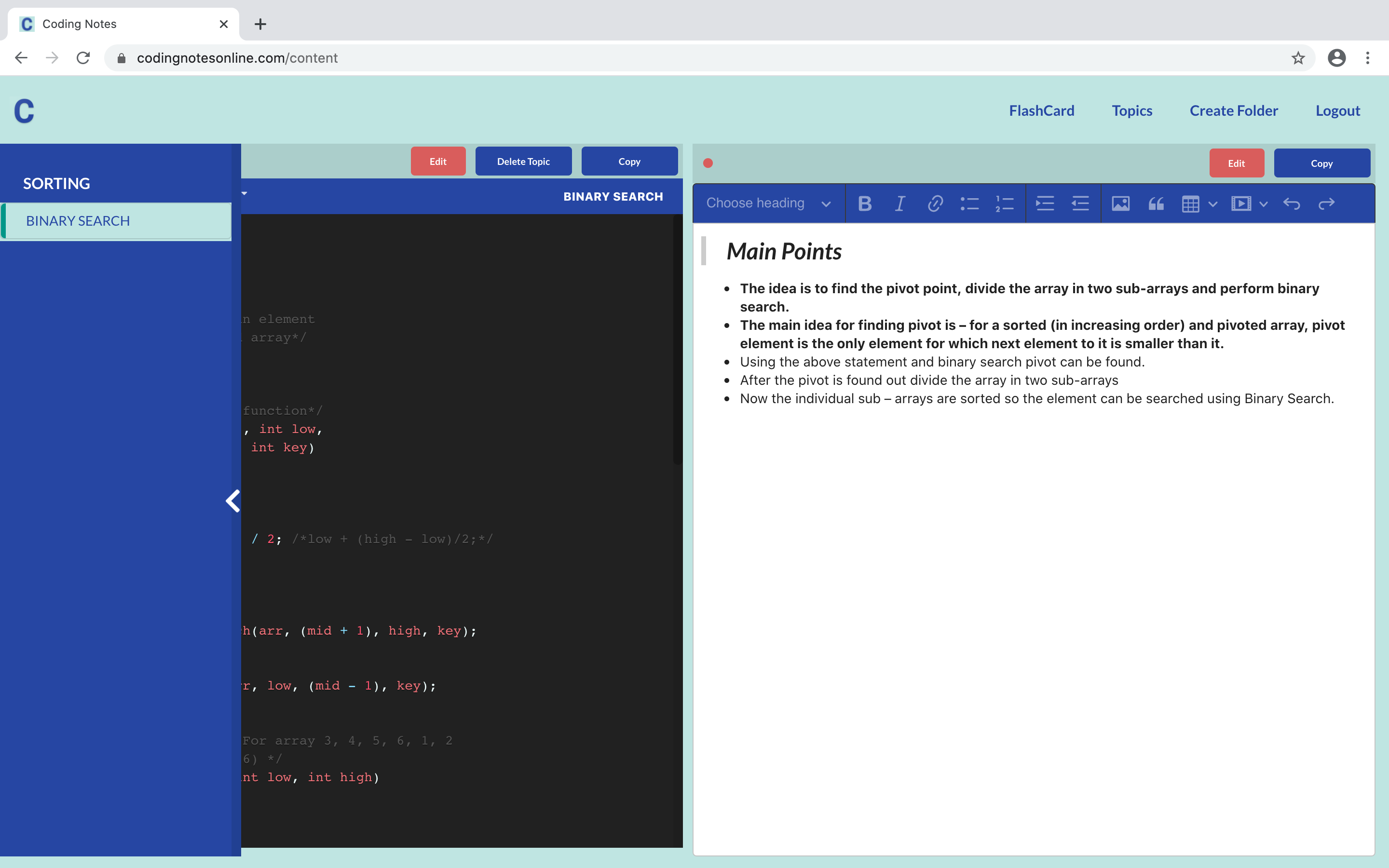 Coding Notes - Keep track of your coding notes and snippets in one ...