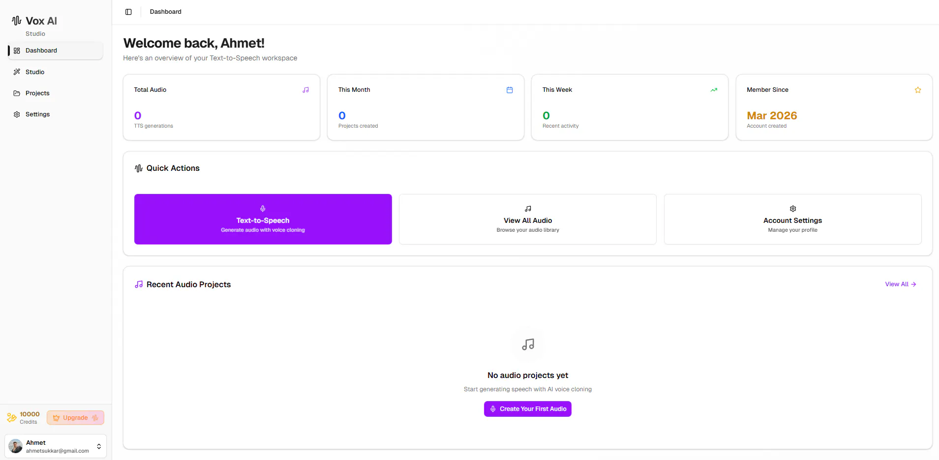 Vox AI Studio product banner