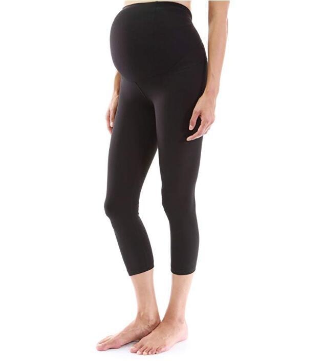 7/8 SEAMLESS MATERNITY YOGA PANTS gallery image