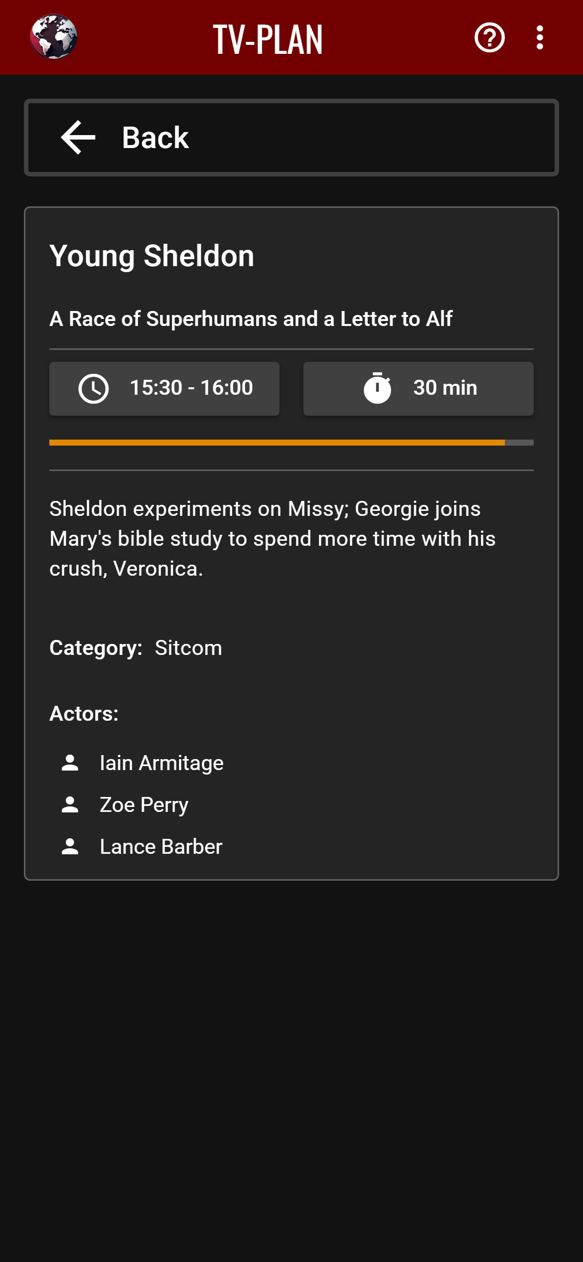 TV-Plan - worldwide tv program guide with api and user based lists media 4