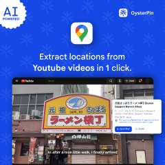 OysterPin: Extract locations from videos