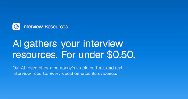 Interview Resources screenshot 1