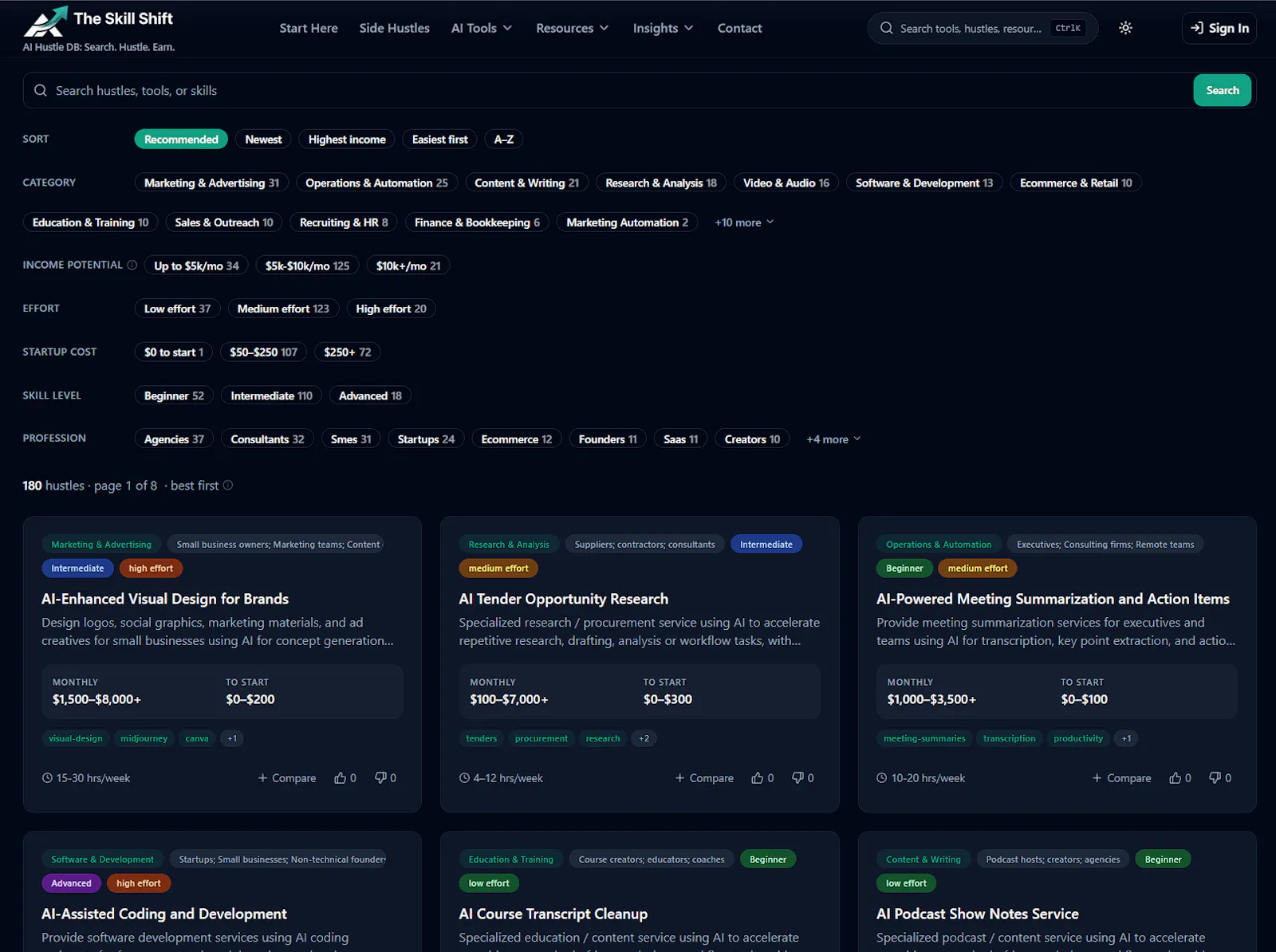 https://theskillshift.com screenshot 3