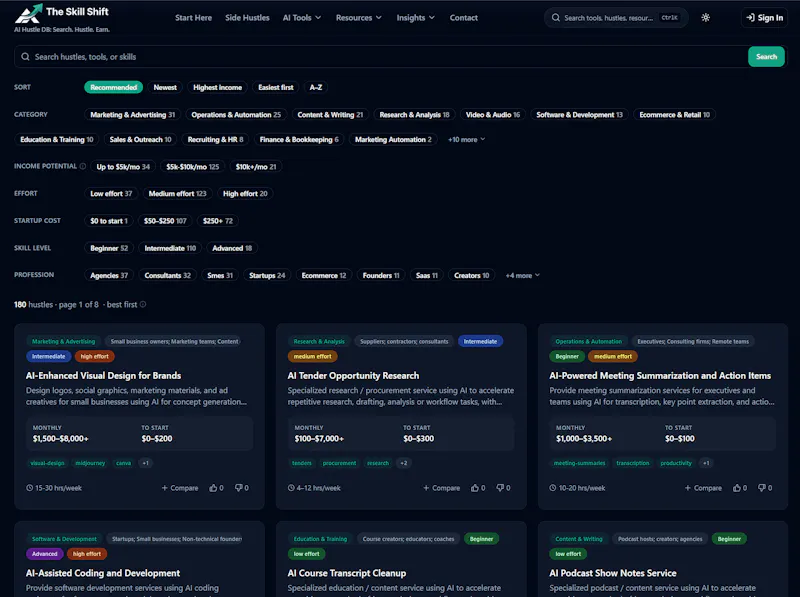 https://theskillshift.com screenshot 3