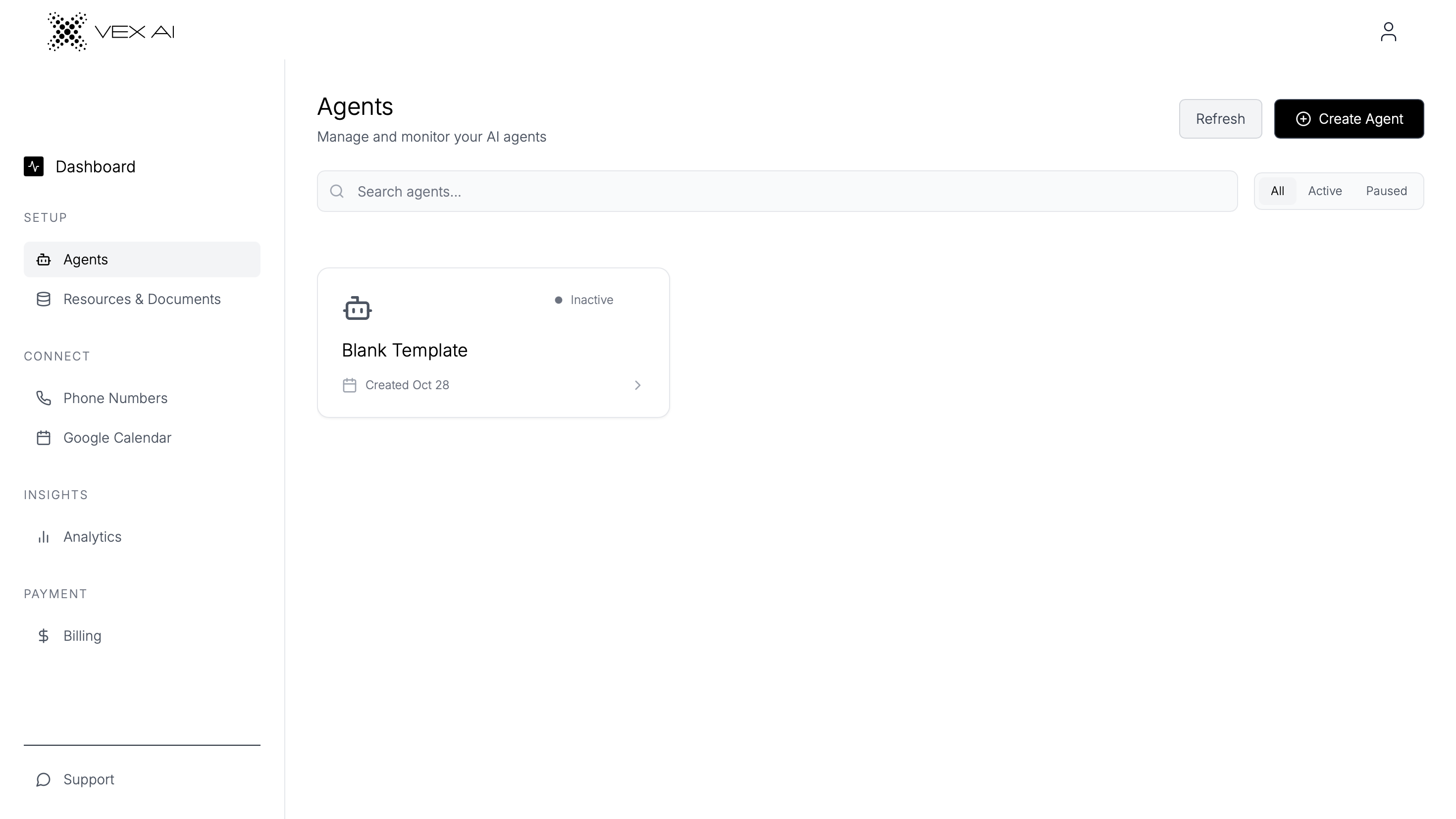 vex - AI voice agent gallery image