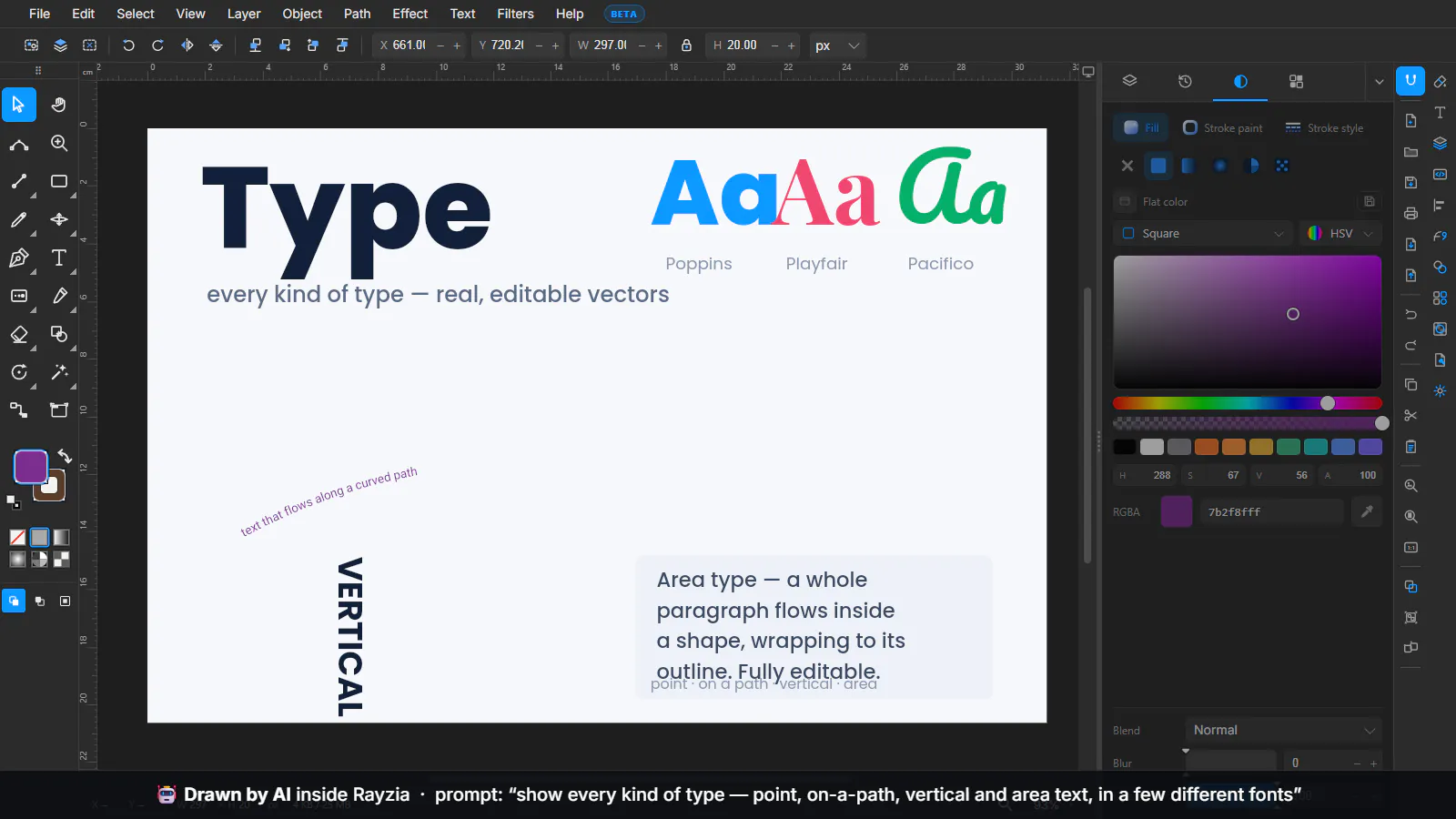 Rayzia AI Agent Vector Editor gallery image