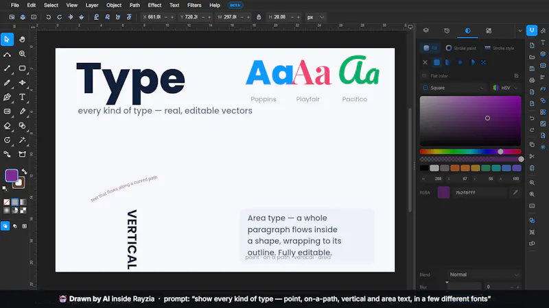 Rayzia AI Agent Vector Editor screenshot 10