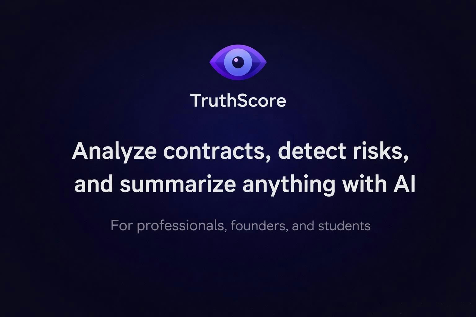 TruthScore AI - Screenshot 3 showing product features and functionality