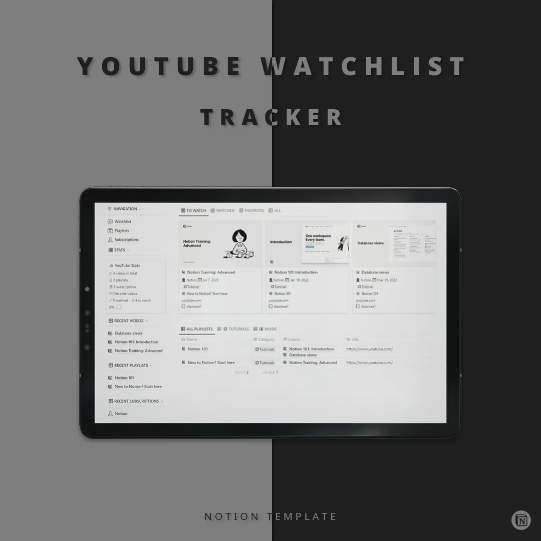 YouTube Watchlist Tracker
