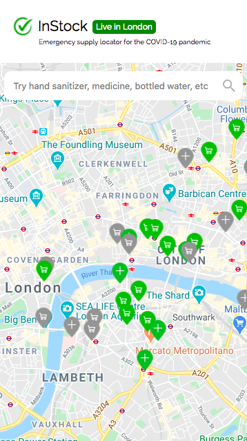 InStock - Coronavirus essentials map gallery image