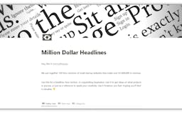 Million Dollar Headlines media 1