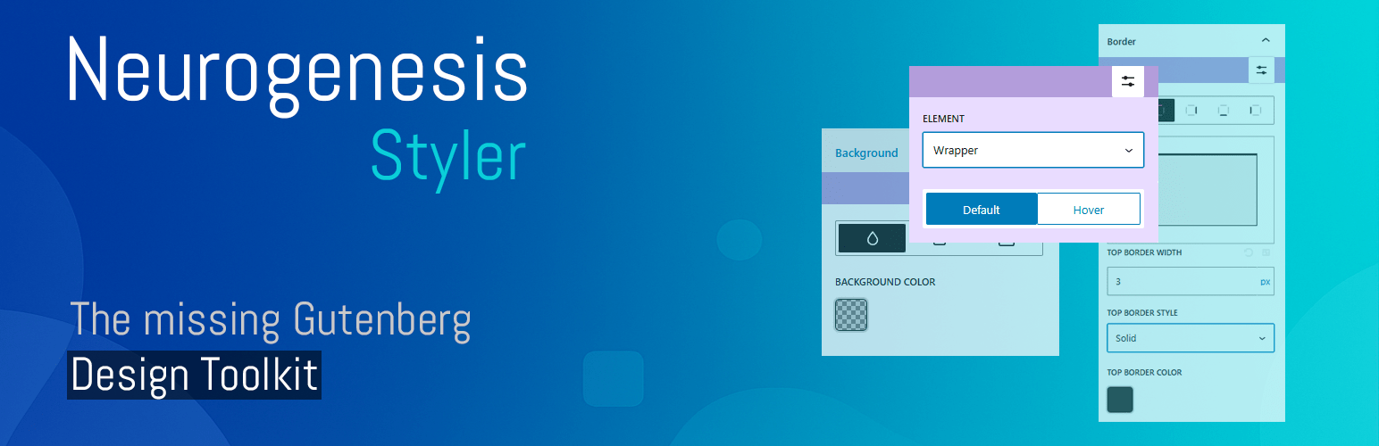 Neurogenesis Styler for Gutenberg screenshot 1