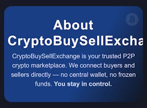 CryptoBSE - Buy sell exchange locally gallery image