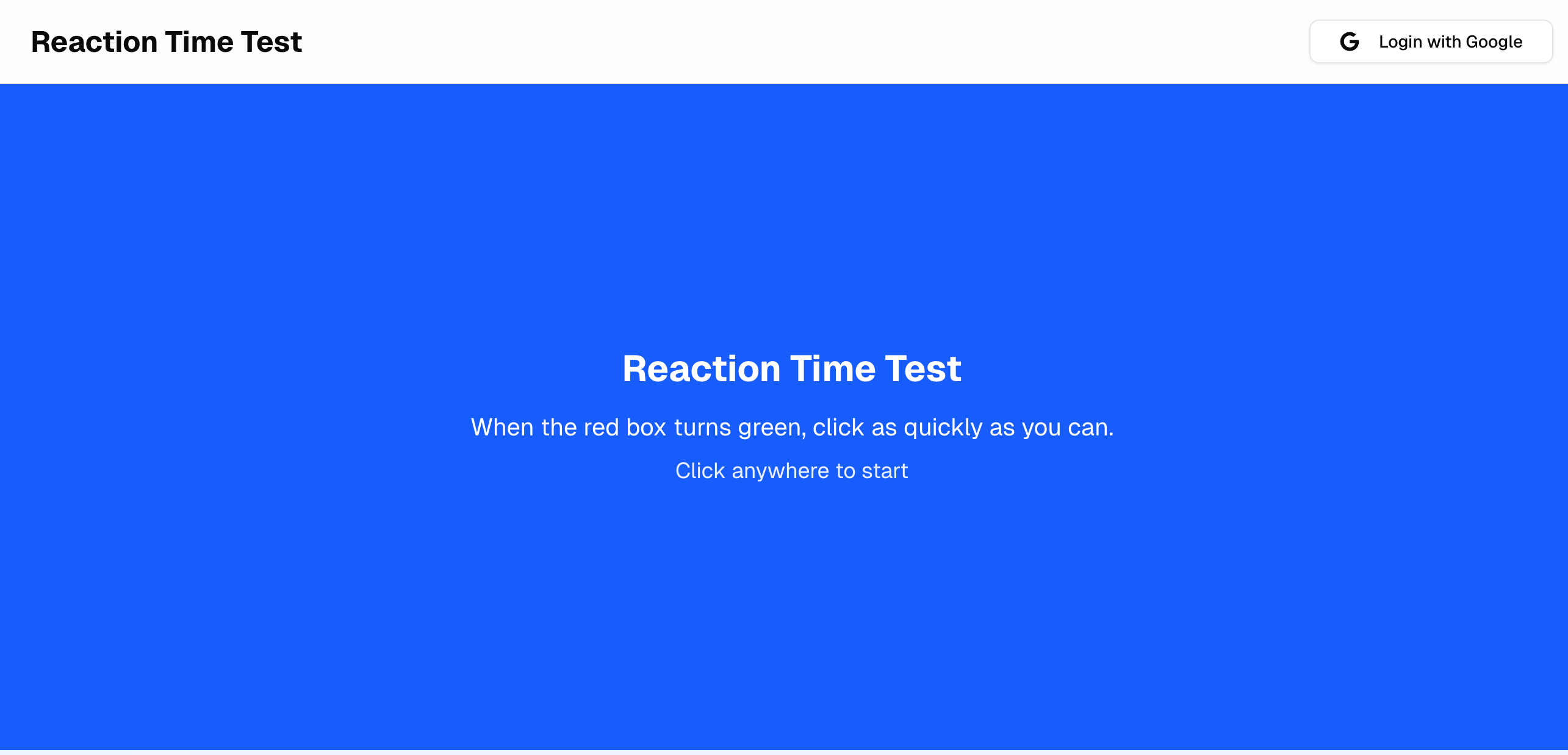 Reaction Time Test gallery image