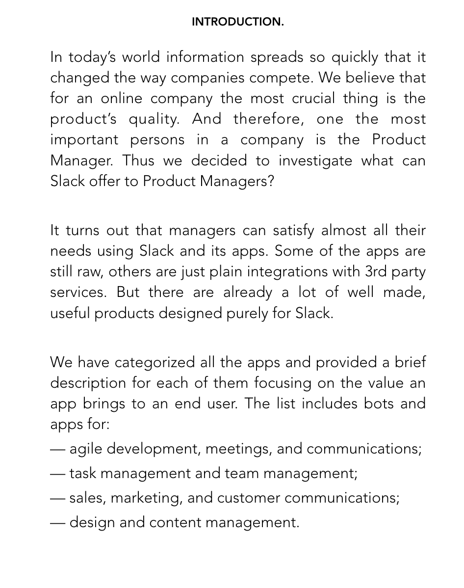 Ebook "All The Slack Apps And Integrations for A Product Manager At Work" gallery image