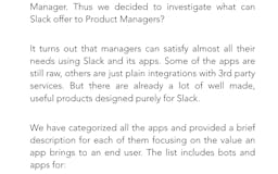 Ebook "All The Slack Apps And Integrations for A Product Manager At Work" media 2
