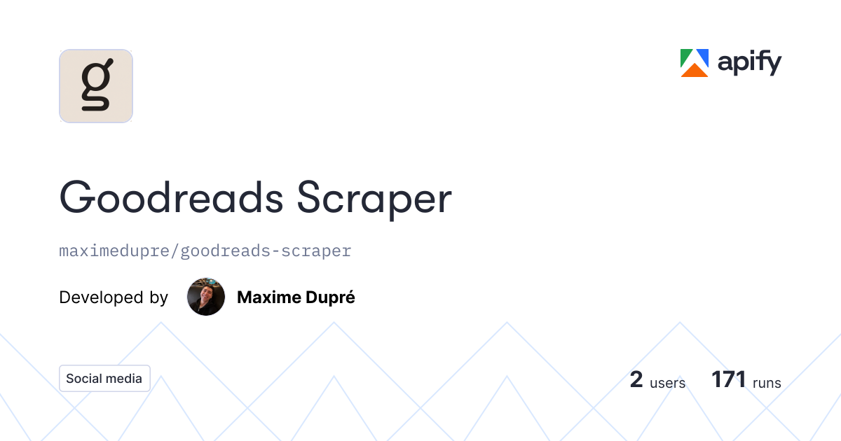 Goodreads Scraper gallery image