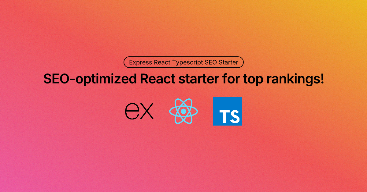 Express React Typescript SEO Starter media 2