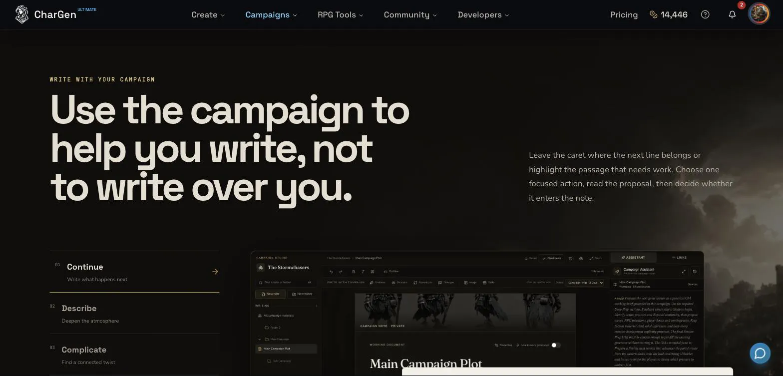 Campaign Studio by CharGen gallery image