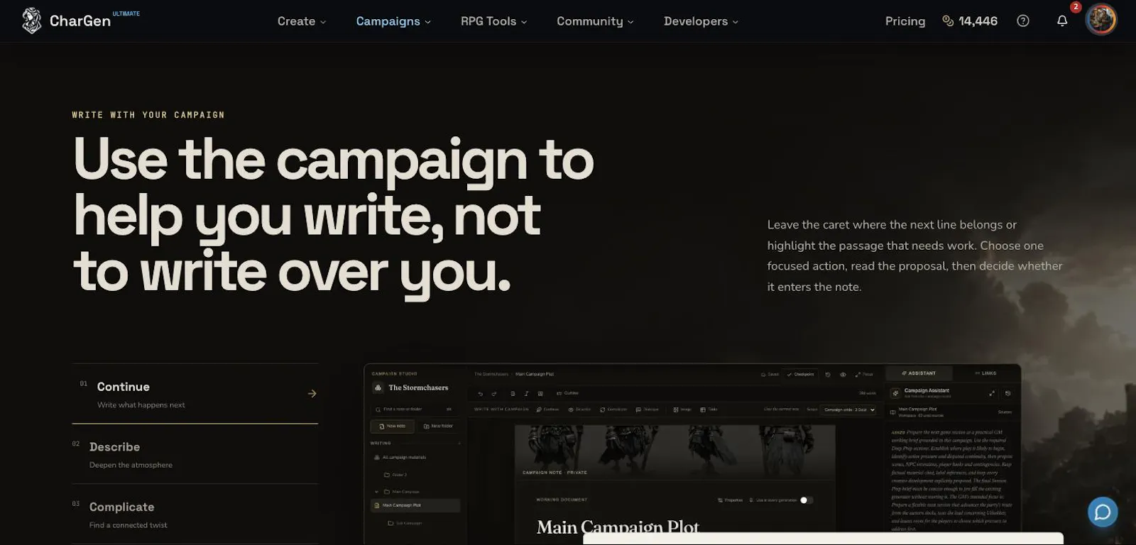 Campaign Studio by CharGen screenshot 3