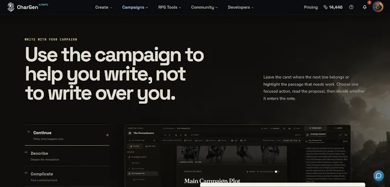 Campaign Studio by CharGen screenshot 3