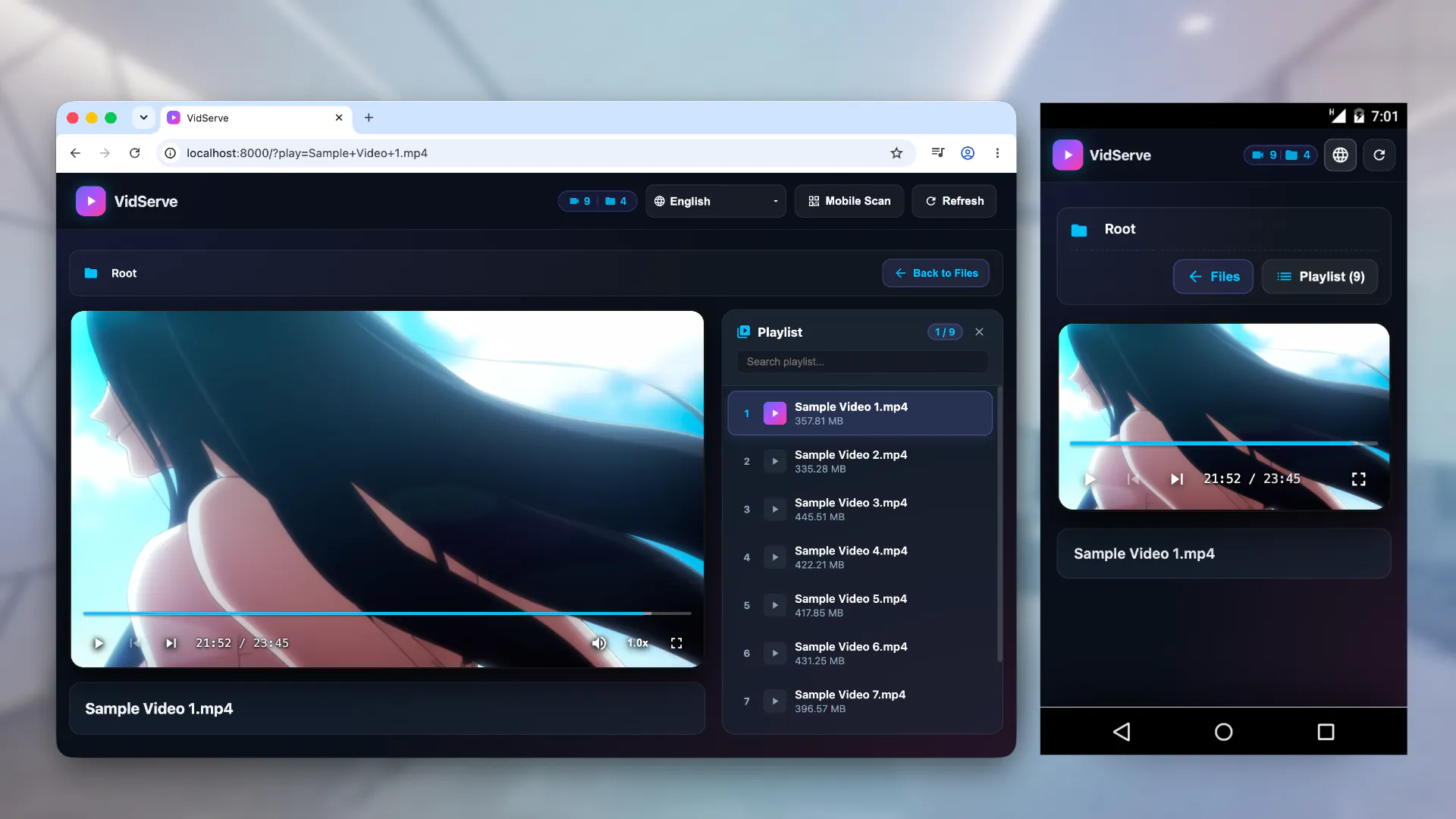 VidServe - LAN Video Server&Media Player gallery image
