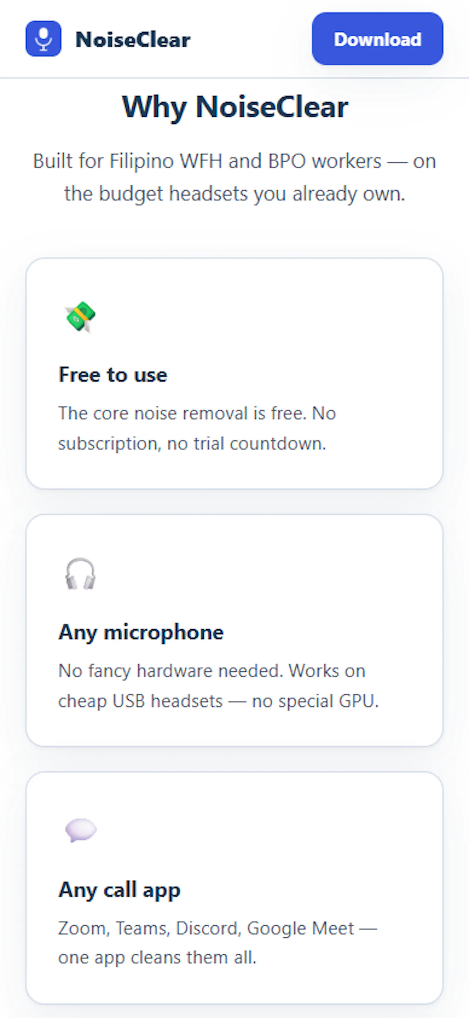 Free noise cancellation for your calls screenshot 6