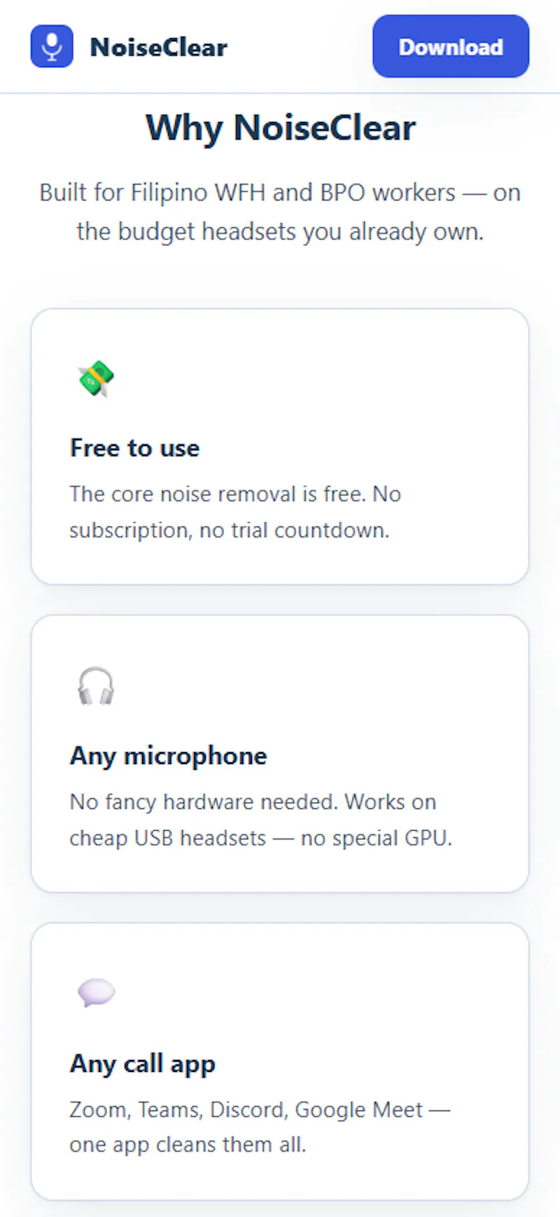 Free noise cancellation for your calls screenshot 6